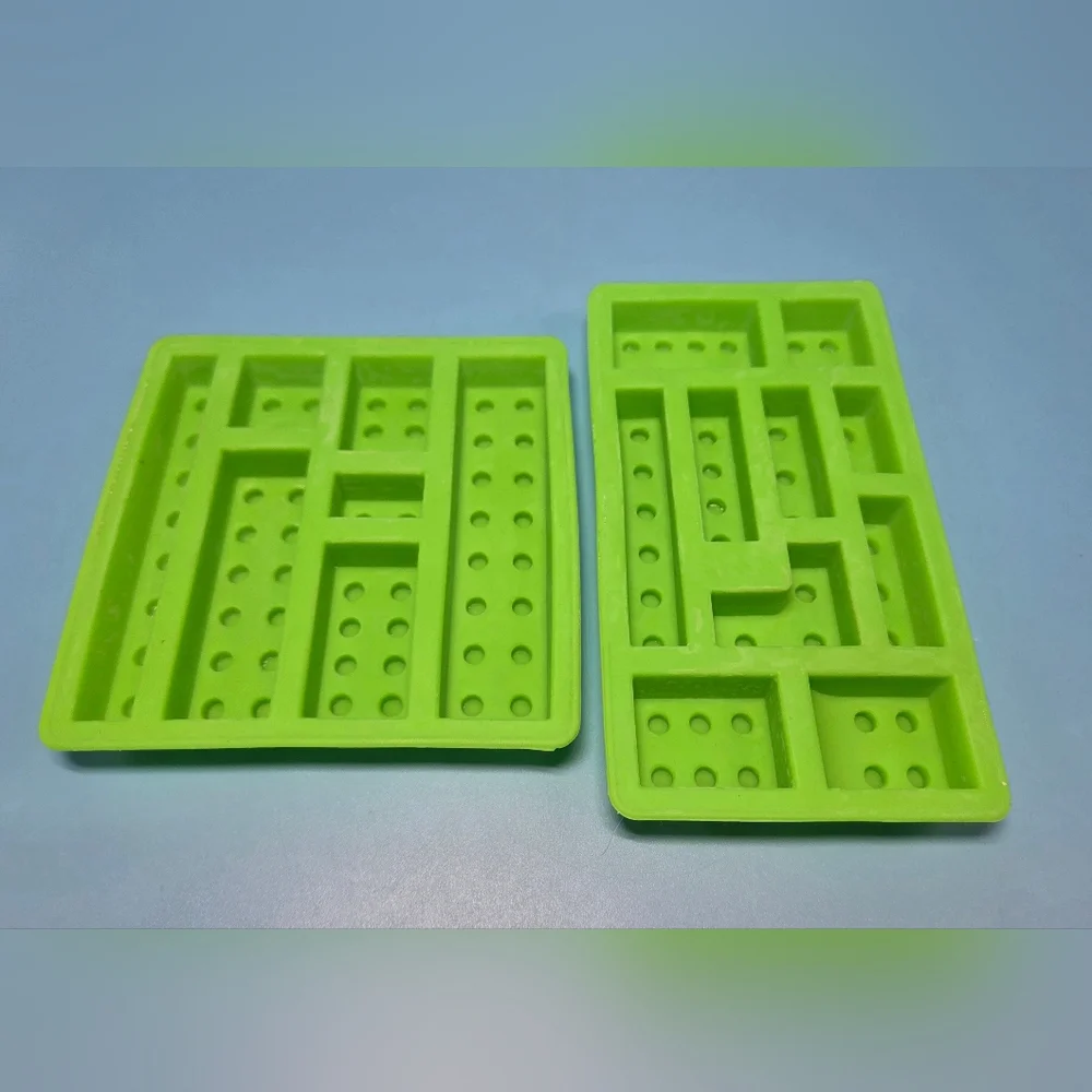 Vibrant Silicone Building Block Cake Toppers
